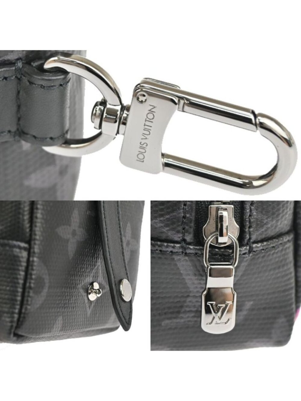 Louis Vuitton Pouch Eclipse Shiny Bijoux Sac Square Rainbow Mp2467 73 Fa387 - Picture 8 of 13